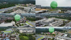 Giant Advertising Balloon Installation in Bangi for Pasar Raya Impian
