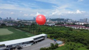 Giant Advertising Balloon at Surya PJ, Dwi Aurora Condominium Property Launching Giant Advertising Balloon at Surya PJ, Dwi Aurora Condominium Property Launching