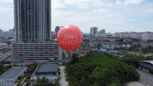 Giant Advertising Balloon at Surya PJ, Dwi Aurora Condominium Property Launching Giant Advertising Balloon at Surya PJ, Dwi Aurora Condominium Property Launching